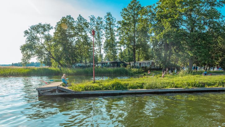 Plaża Korektywa, jezioro Bełdany